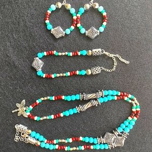 Southwest style jewelry set